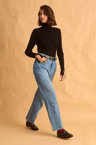 karavan clothing fashion fall winter 25 homecoming krvn collection velma knitted top black