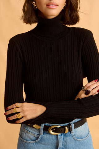 karavan clothing fashion fall winter 25 homecoming krvn collection velma knitted top black