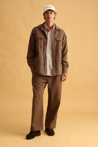 karavan clothing fashion fall winter 25 homecoming men collection eliot trousers brown