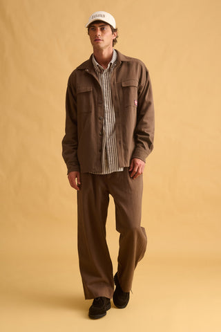 karavan clothing fashion fall winter 25 homecoming men collection eliot trousers brown