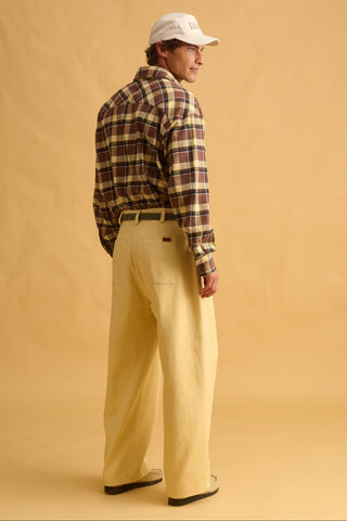 karavan clothing fashion fall winter 25 homecoming men collection enrique shirt brown butter checked