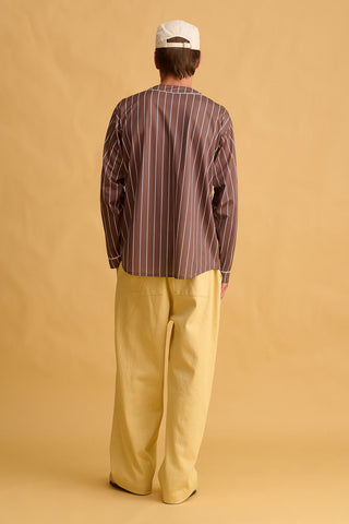 karavan clothing fashion fall winter 25 homecoming men collection luke baseball shirt brown