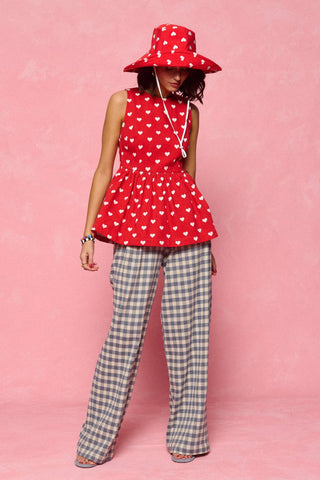 karavan clothing fashion spring summer 26 nai collection roxy hat polka red
