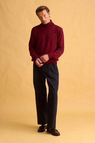 karavan clothing fashion fall winter 25 homecoming men collection emilio knitted sweater burgundy