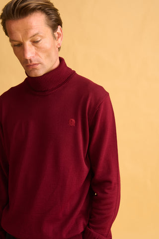 karavan clothing fashion fall winter 25 homecoming men collection emilio knitted sweater burgundy