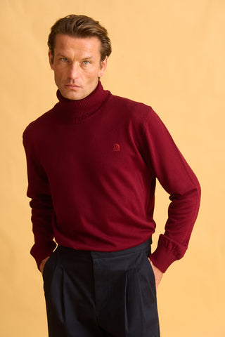 karavan clothing fashion fall winter 25 homecoming men collection emilio knitted sweater burgundy