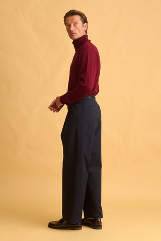 karavan clothing fashion fall winter 25 homecoming men collection emilio knitted sweater burgundy