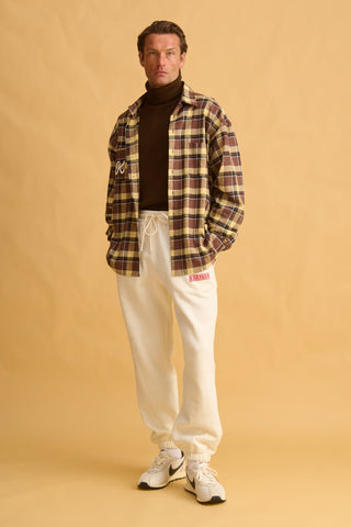 karavan clothing fashion fall winter 25 homecoming men collection enrique shirt brown butter checked