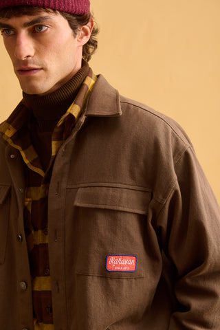 karavan clothing fashion fall winter 25 homecoming men collection fred shacket brown