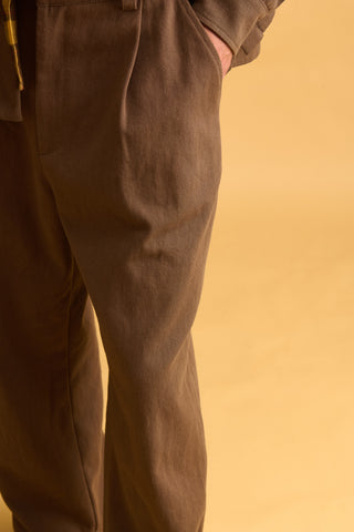 karavan clothing fashion fall winter 25 homecoming men collection eliot trousers brown