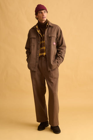 karavan clothing fashion fall winter 25 homecoming men collection fred shacket brown
