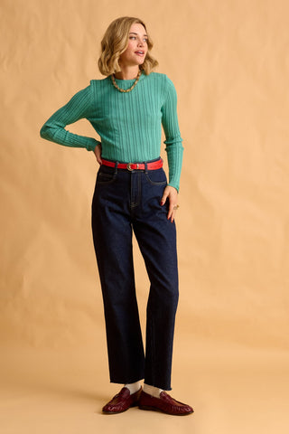 karavan clothing fashion fall winter 25 homecoming krvn collection enola knitted top mint