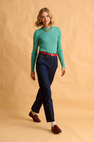 karavan clothing fashion fall winter 25 homecoming krvn collection enola knitted top mint