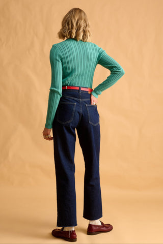 karavan clothing fashion fall winter 25 homecoming krvn collection enola knitted top mint