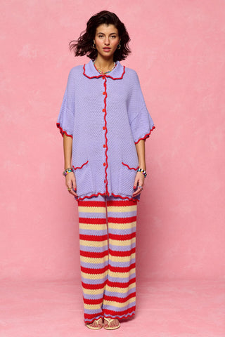 karavan clothing fashion spring summer 26 nai collection hilary knitted shirt lilac