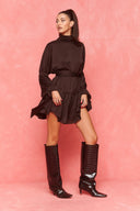 karavan fall winter 26' collection erika mini dress brown