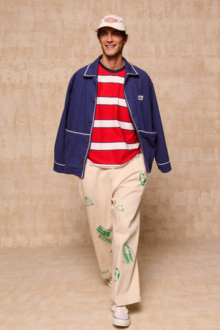 karavan clothing fashion spring summer 26 men nai collection keanu tee red white stripes