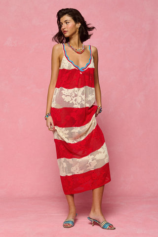 karavan clothing fashion spring summer 26 nai collection eugene knitted dress red ivory