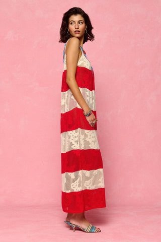 karavan clothing fashion spring summer 26 nai collection eugene knitted dress red ivory