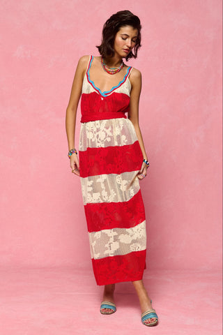 karavan clothing fashion spring summer 26 nai collection eugene knitted dress red ivory
