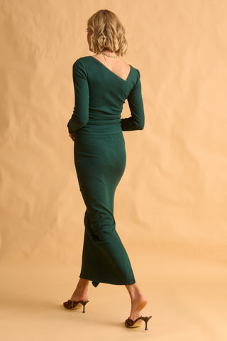 karavan clothing fashion fall winter 25 homecoming krvn collection eva skirt green