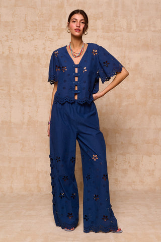 karavan clothing fashion spring summer 26 nai collection merve top navy blue