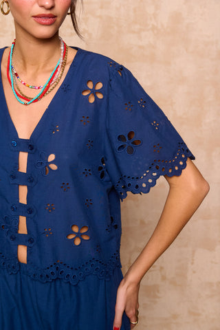 karavan clothing fashion spring summer 26 nai collection merve top navy blue
