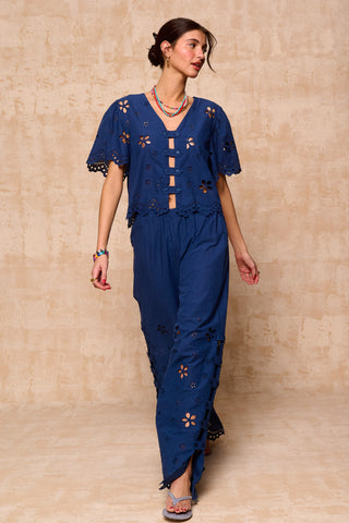 karavan clothing fashion spring summer 26 nai collection merve top navy blue