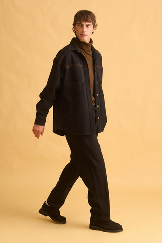 karavan clothing fashion fall winter 25 homecoming men collection derek shirt black