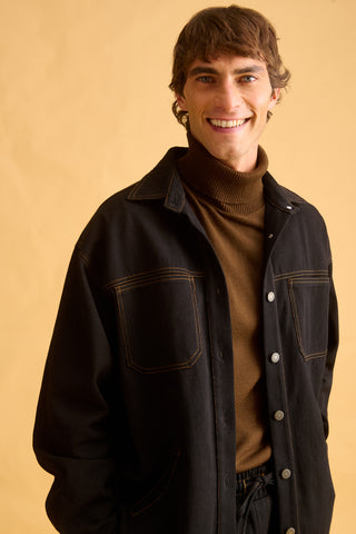 karavan clothing fashion fall winter 25 homecoming men collection derek shirt black