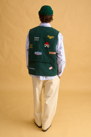 karavan clothing fashion fall winter 25 homecoming men collection arthur vest pine grove green