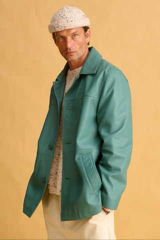 karavan clothing fashion fall winter 25 homecoming men collection milton jacket grey leather