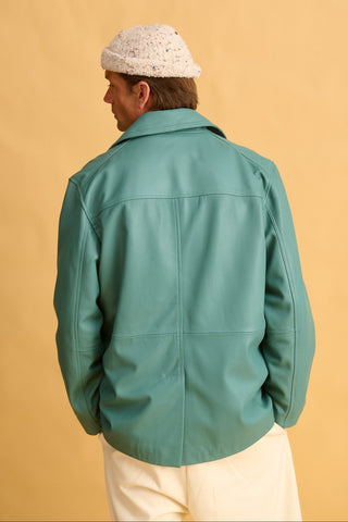 karavan clothing fashion fall winter 25 homecoming men collection milton jacket grey leather