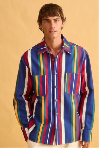 karavan clothing fashion fall winter 25 homecoming men collection jessie shirt multicolor stripes