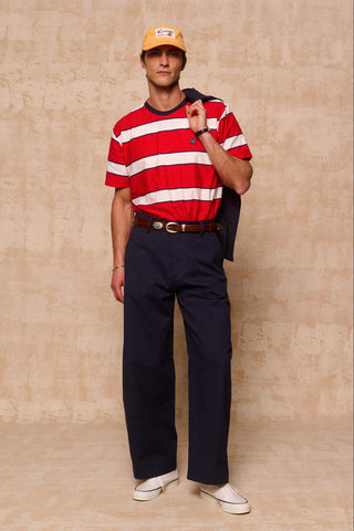 karavan clothing fashion spring summer 26 men nai collection keanu tee red white stripes