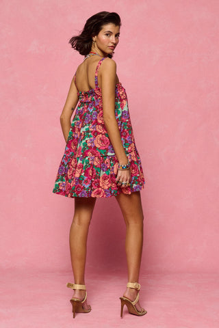 karavan clothing fashion spring summer 26 nai collection florida mini dress aqua pink purple floral 