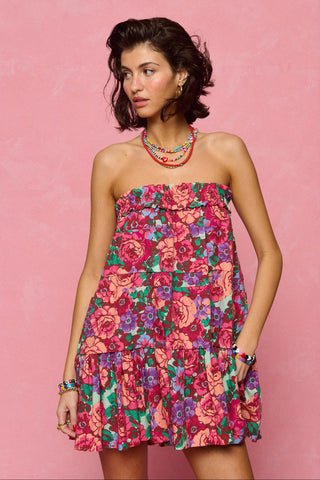 karavan clothing fashion spring summer 26 nai collection florida mini dress aqua pink purple floral 