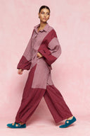 karavan loungewear planet fall winter 26' collection frezia pants burgundy 