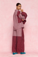 karavan loungewear planet fall winter 26' collection frezia pants burgundy 