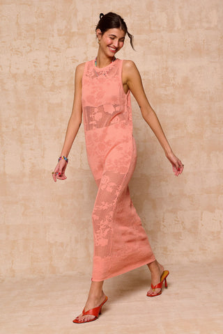 karavan clothing fashion spring summer 26 nai collection gabriella knitted dress salmon