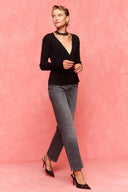 karavan fall winter 26' collection galina knitted top black