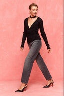 karavan fall winter 26' collection galina knitted top black