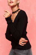 karavan fall winter 26' collection galina knitted top black