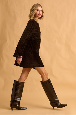 karavan clothing fashion fall winter 25 krvn homecoming collection gigi mini dress brown