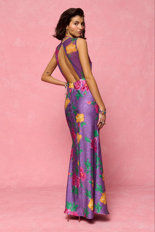 karavan clothing fashion spring summer 26 nai collection giulia dress purple floral yellow