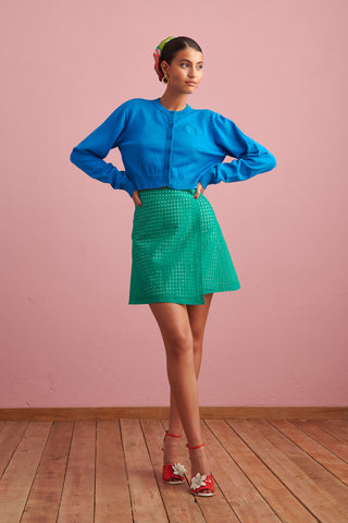 karavan clothing fashion spring summer 24 collection gloria top turquoise
