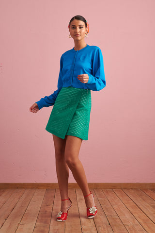 karavan clothing fashion spring summer 24 collection dione skirt green