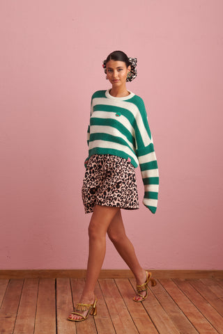 karavan clothing fashion spring summer 24 collection mila shorts leopard