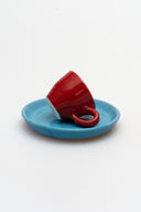 karavan planet fall winter 26' collection greek coffee set blue red ceramic