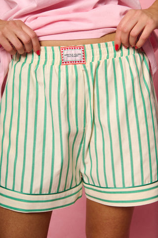karavan clothing fashion planet homeware spring summer 26 nai collection green stripes shorts